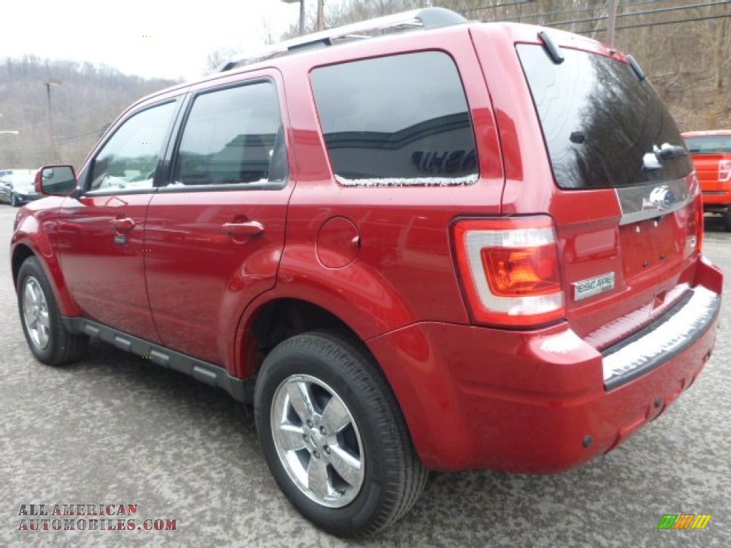 2011 Escape Limited V6 4WD - Sangria Red Metallic / Charcoal Black photo #8