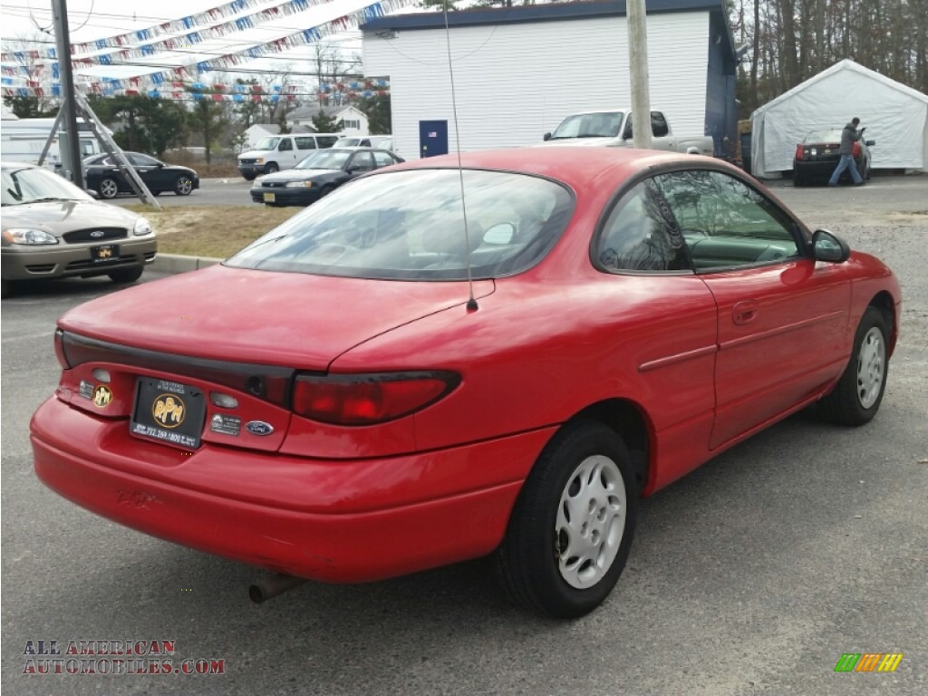 1999 Escort ZX2 Coupe - Bright Red / Medium Prairie Tan photo #13