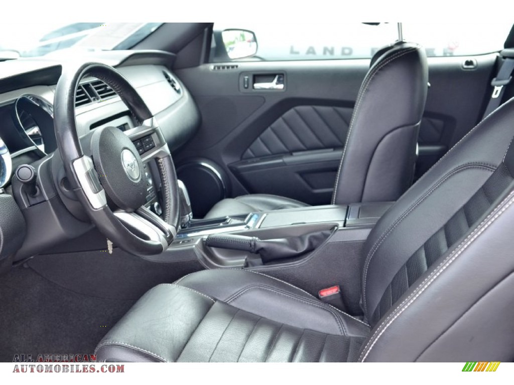2013 Mustang V6 Premium Convertible - Ingot Silver Metallic / Charcoal Black photo #37
