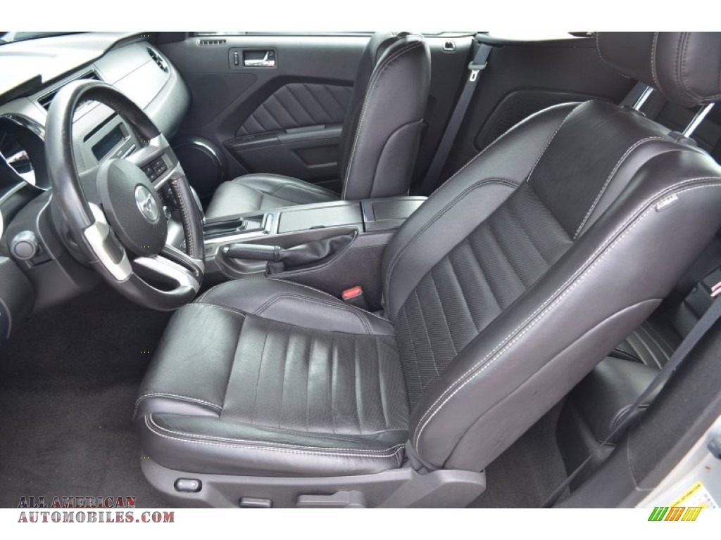 2013 Mustang V6 Premium Convertible - Ingot Silver Metallic / Charcoal Black photo #38