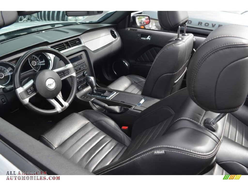 2013 Mustang V6 Premium Convertible - Ingot Silver Metallic / Charcoal Black photo #49