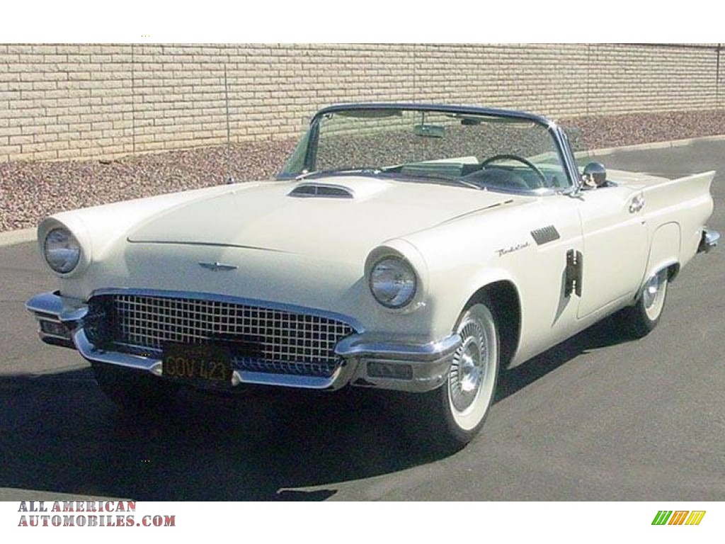Colonial White / White Ford Thunderbird Convertible