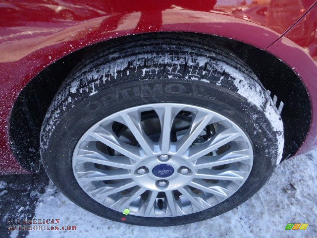 2015 Fiesta Titanium Sedan - Ruby Red Metallic / Charcoal Black photo #6