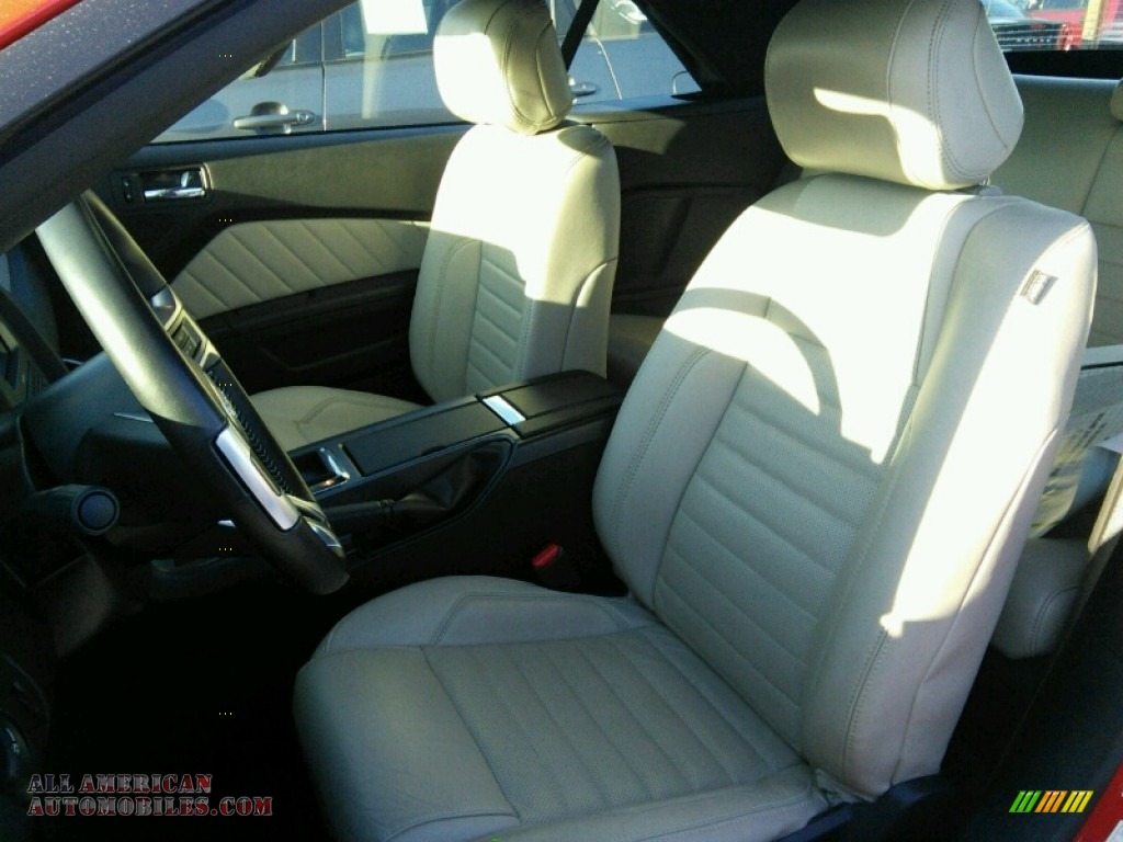 2014 Mustang V6 Premium Convertible - Race Red / Medium Stone photo #9