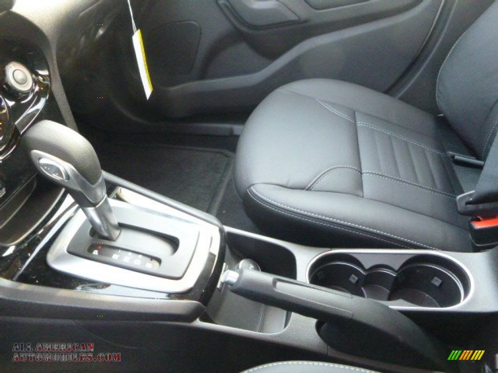 2015 Fiesta Titanium Sedan - Ingot Silver Metallic / Charcoal Black photo #15