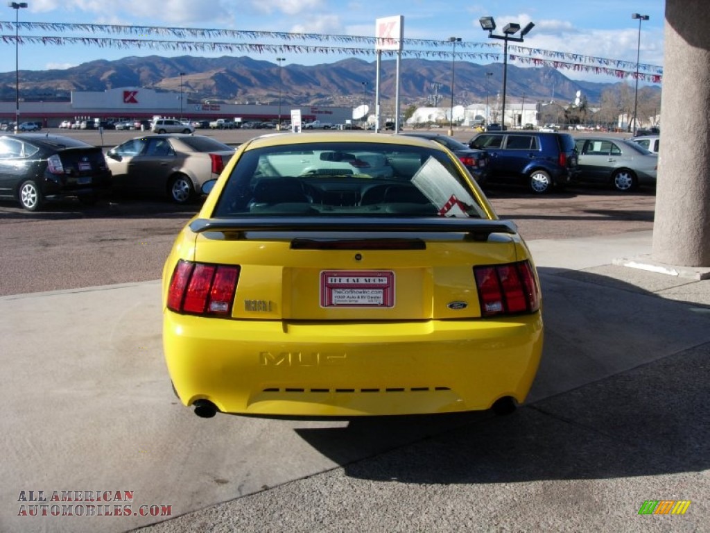 2004 Mustang Mach 1 Coupe - Screaming Yellow / Dark Charcoal photo #4