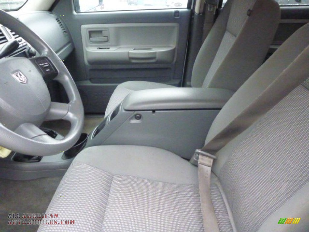 2007 Dakota SLT Quad Cab 4x4 - Bright Silver Metallic / Medium Slate Gray photo #4