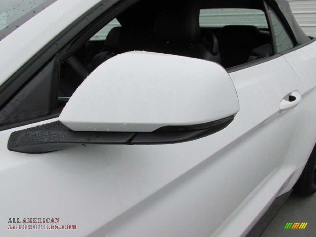 2015 Mustang EcoBoost Premium Convertible - Oxford White / Ebony photo #12