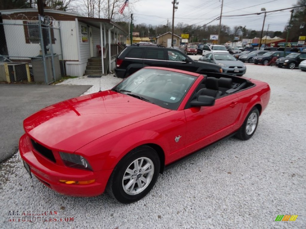 2009 Mustang V6 Premium Convertible - Torch Red / Dark Charcoal photo #1