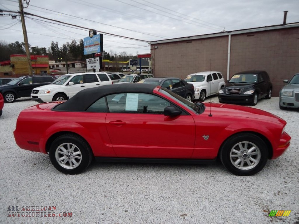 2009 Mustang V6 Premium Convertible - Torch Red / Dark Charcoal photo #5