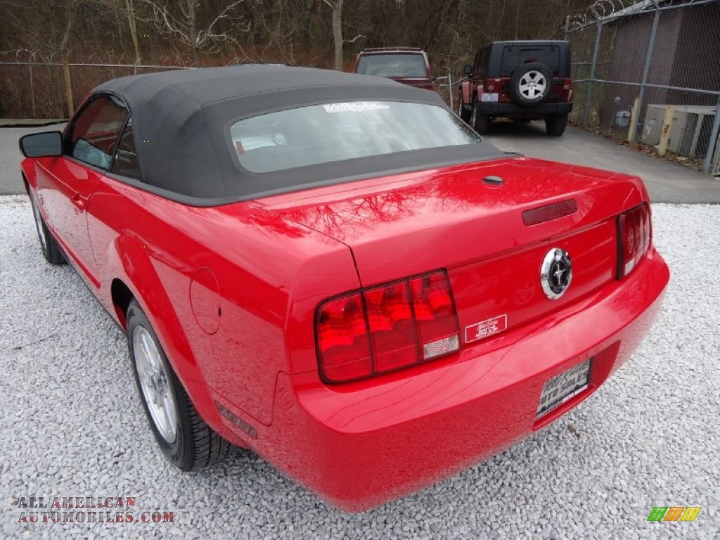 2009 Mustang V6 Premium Convertible - Torch Red / Dark Charcoal photo #8