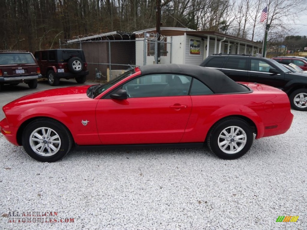 2009 Mustang V6 Premium Convertible - Torch Red / Dark Charcoal photo #9