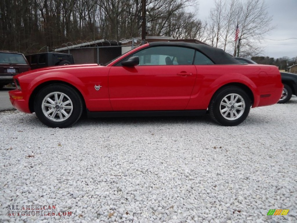 2009 Mustang V6 Premium Convertible - Torch Red / Dark Charcoal photo #10