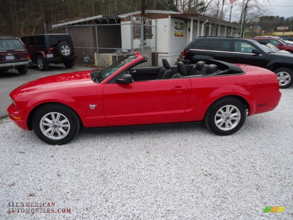 2009 Mustang V6 Premium Convertible - Torch Red / Dark Charcoal photo #19