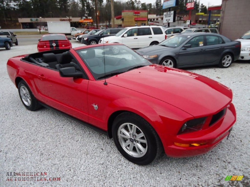 2009 Mustang V6 Premium Convertible - Torch Red / Dark Charcoal photo #20