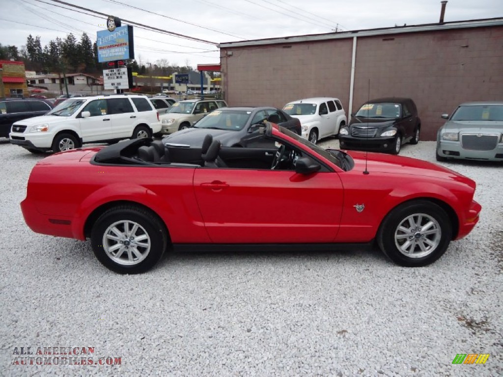 2009 Mustang V6 Premium Convertible - Torch Red / Dark Charcoal photo #21