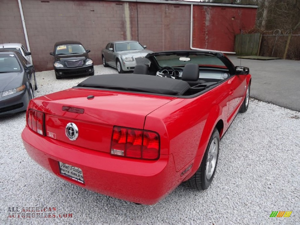 2009 Mustang V6 Premium Convertible - Torch Red / Dark Charcoal photo #22