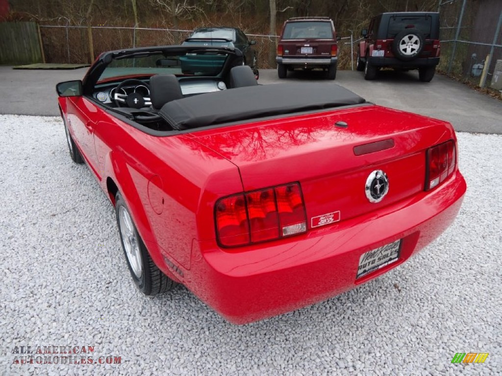 2009 Mustang V6 Premium Convertible - Torch Red / Dark Charcoal photo #23