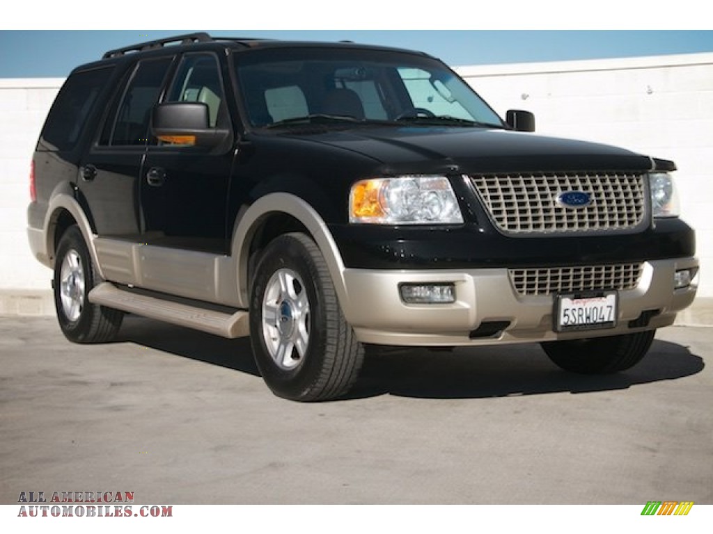 Black Clearcoat / Medium Parchment Ford Expedition Eddie Bauer