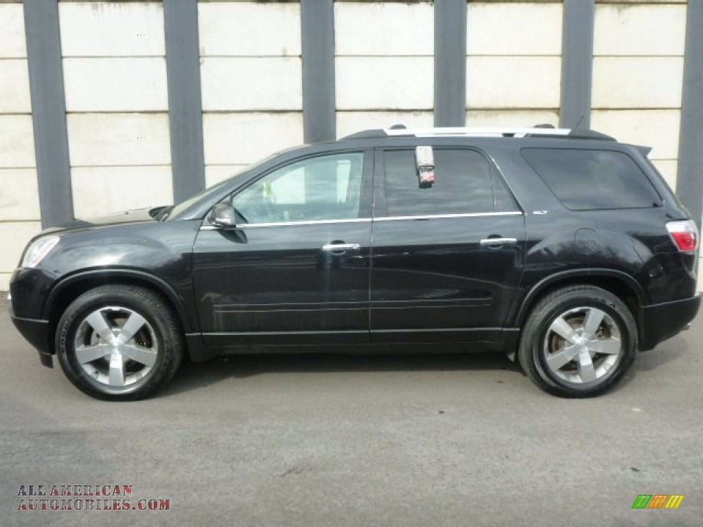 2011 Acadia SLT AWD - Carbon Black Metallic / Cashmere photo #10