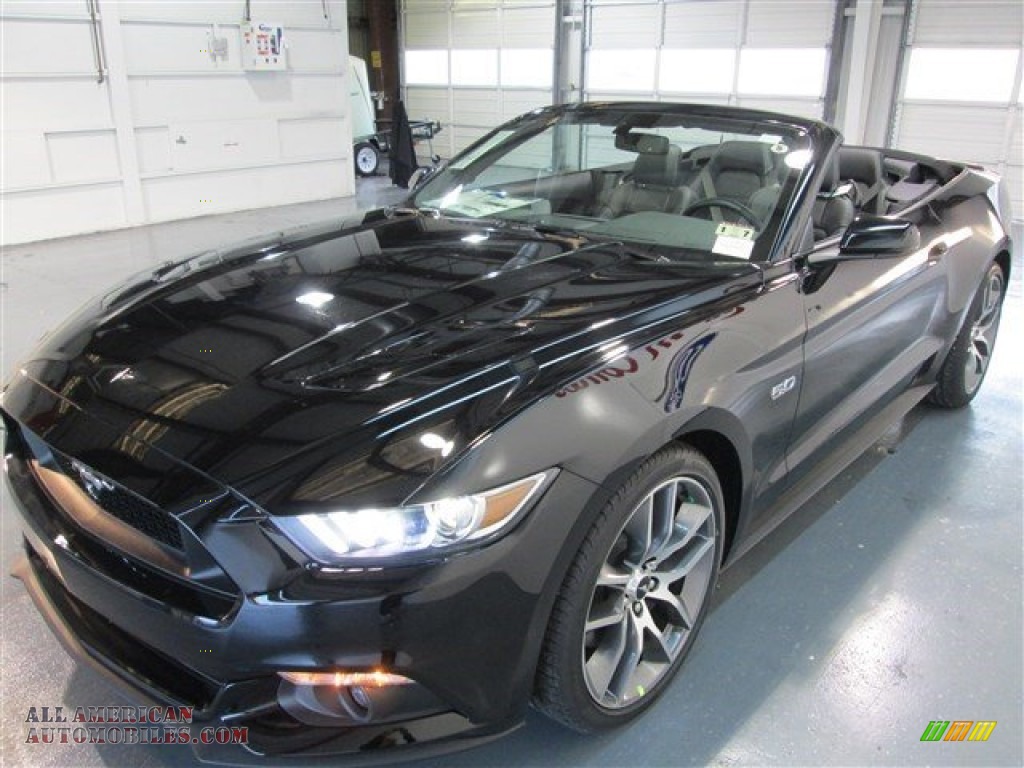 2015 Mustang GT Premium Convertible - Black / Ebony photo #3