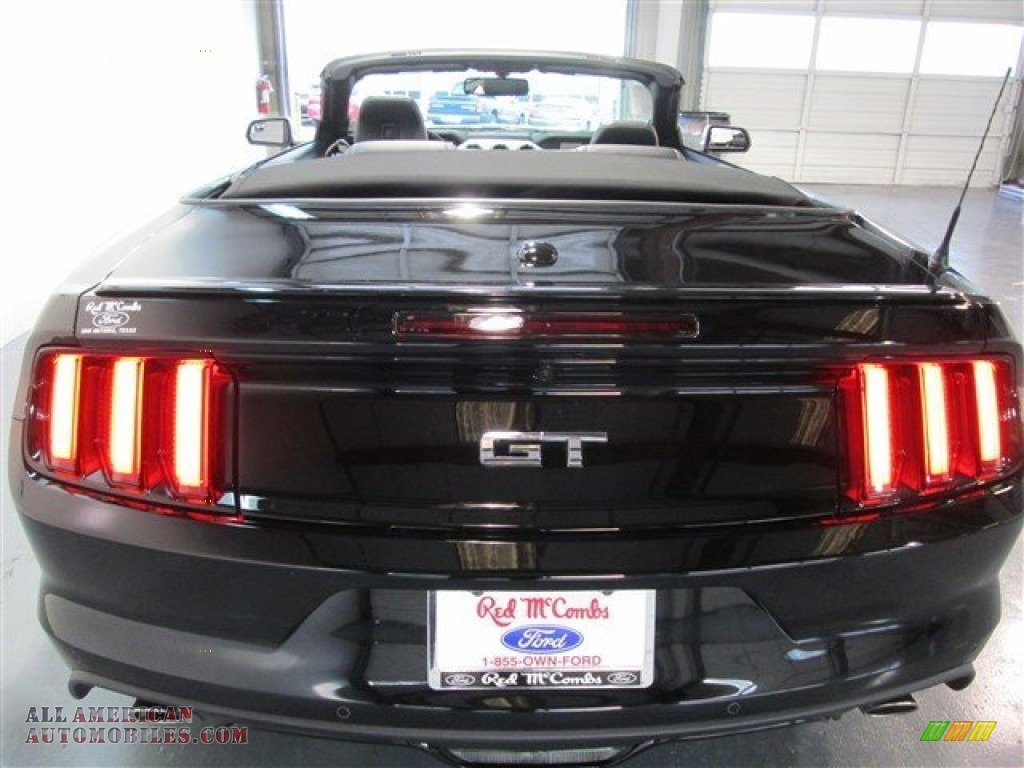 2015 Mustang GT Premium Convertible - Black / Ebony photo #6