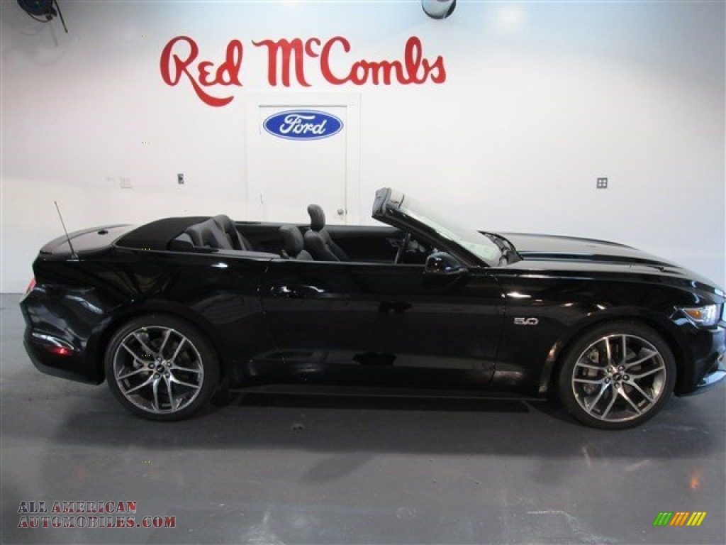 2015 Mustang GT Premium Convertible - Black / Ebony photo #7