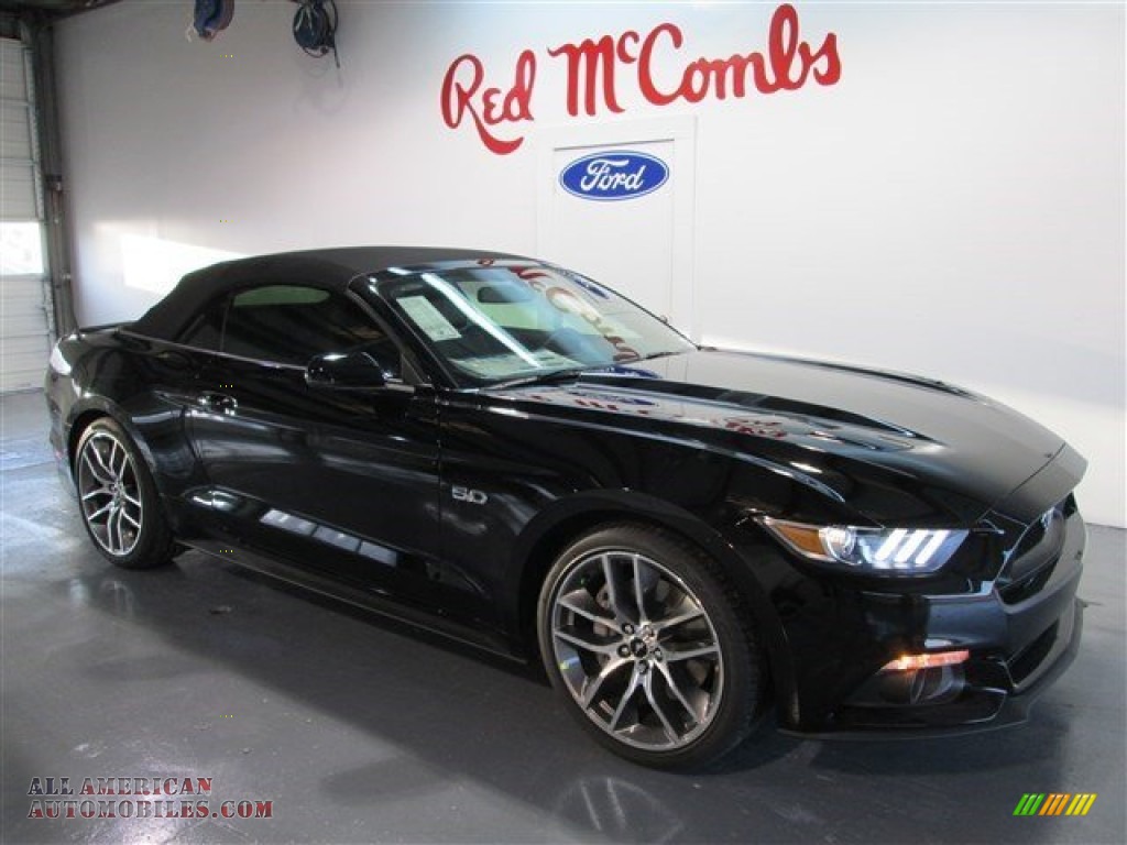 2015 Mustang GT Premium Convertible - Black / Ebony photo #21