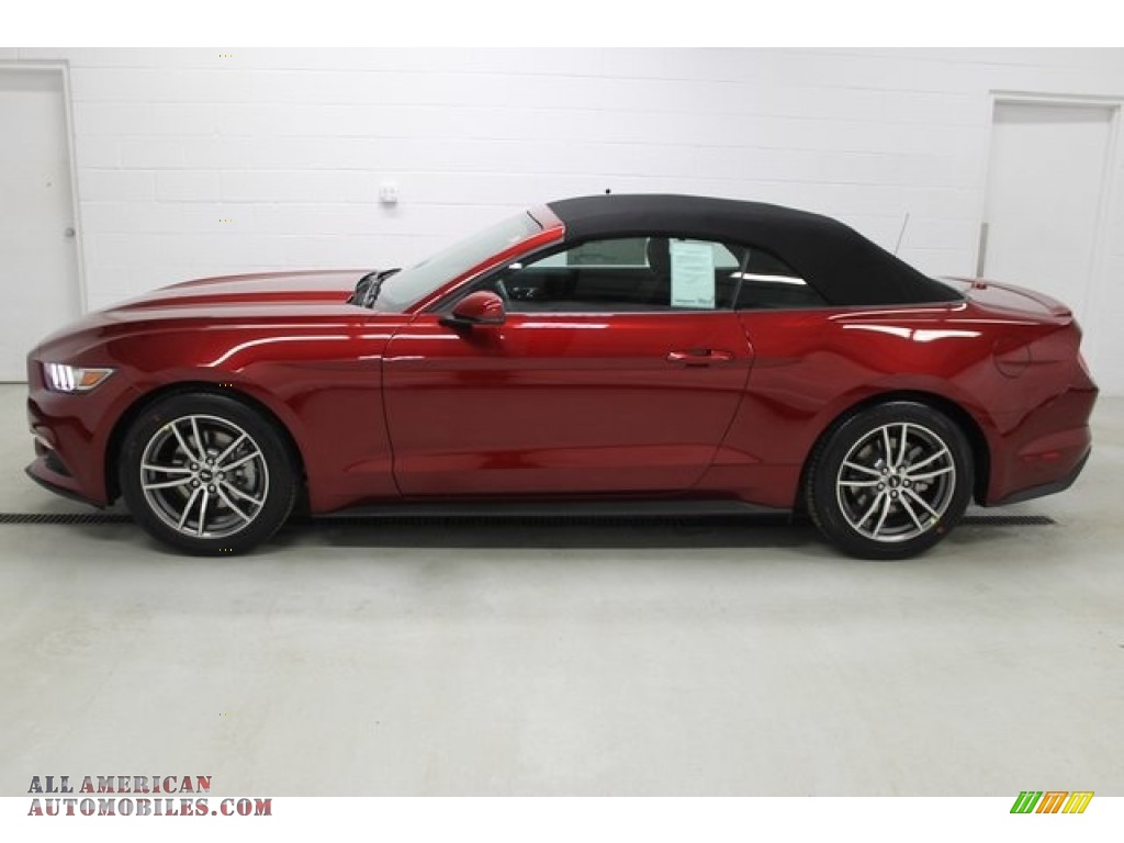 Ruby Red Metallic / Ebony Ford Mustang EcoBoost Premium Convertible