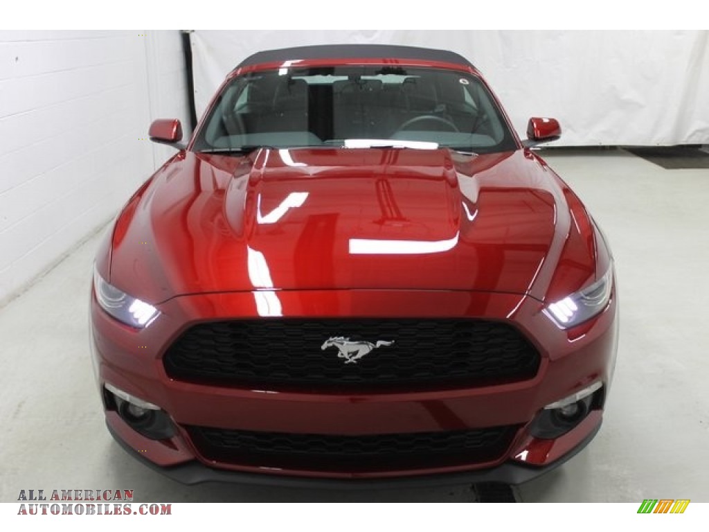 2015 Mustang EcoBoost Premium Convertible - Ruby Red Metallic / Ebony photo #2