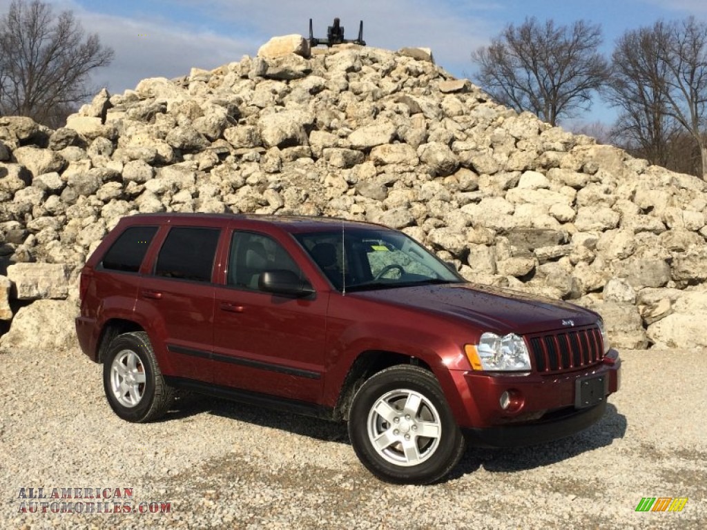 Red Rock Crystal Pearl / Medium Slate Gray Jeep Grand Cherokee Laredo 4x4