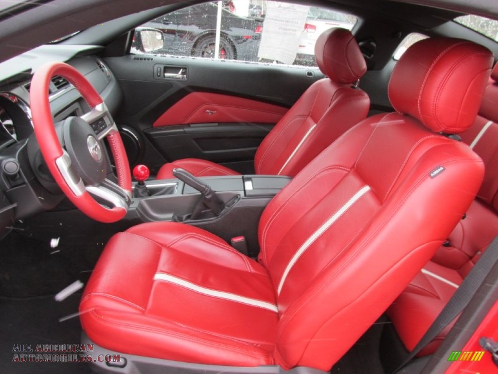 2012 Mustang GT Coupe - Race Red / Brick Red/Cashmere photo #20
