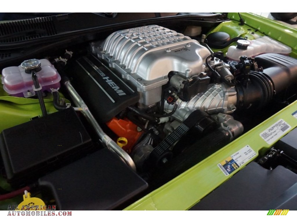 2015 Challenger SRT Hellcat - Sublime Green Pearl / Black photo #9