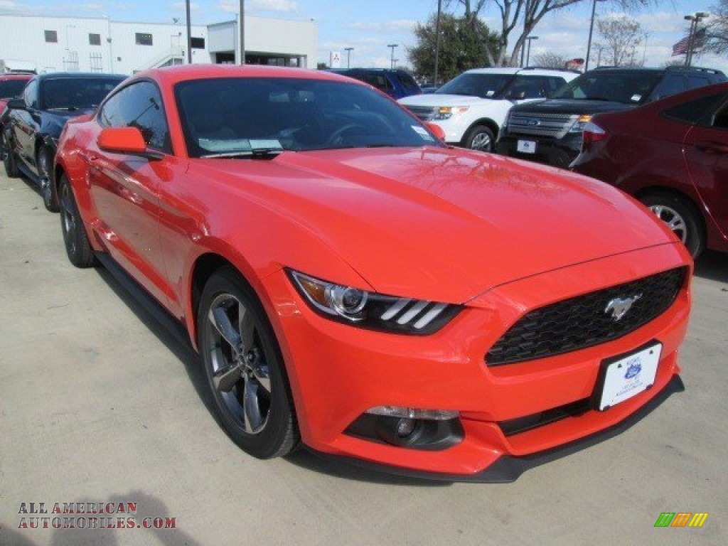 Competition Orange / Ebony Ford Mustang V6 Coupe