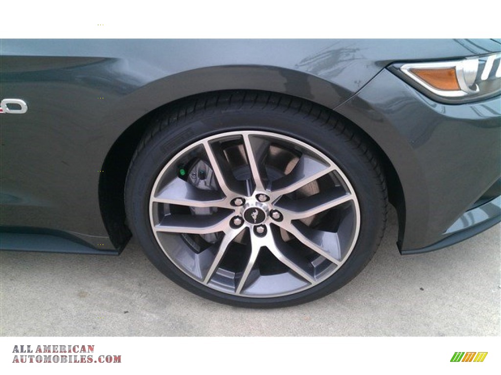 2015 Mustang GT Premium Coupe - Magnetic Metallic / Dark Saddle photo #3