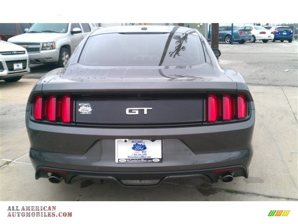 2015 Mustang GT Premium Coupe - Magnetic Metallic / Dark Saddle photo #9