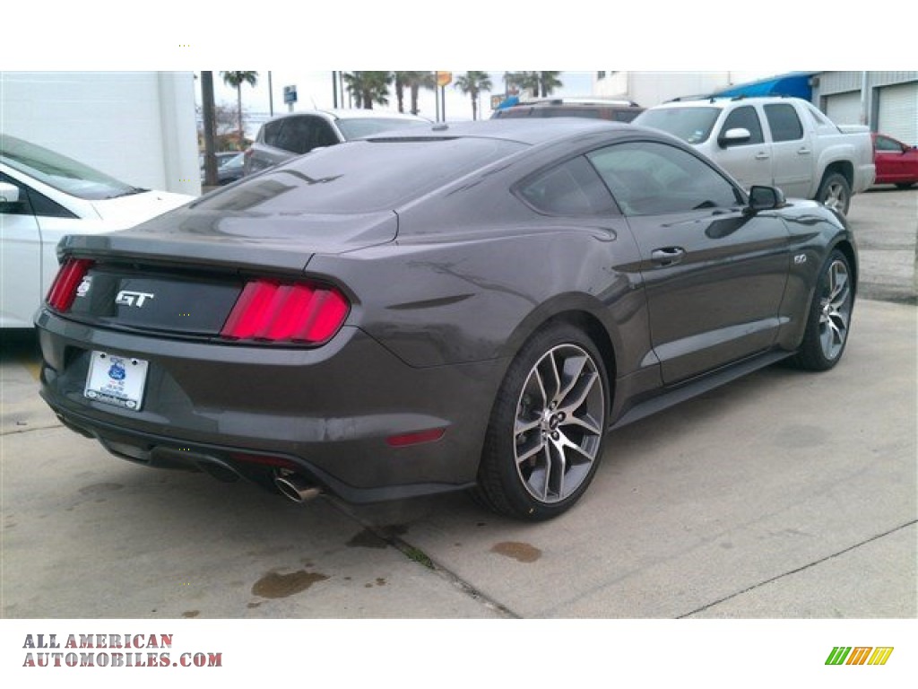 2015 Mustang GT Premium Coupe - Magnetic Metallic / Dark Saddle photo #10