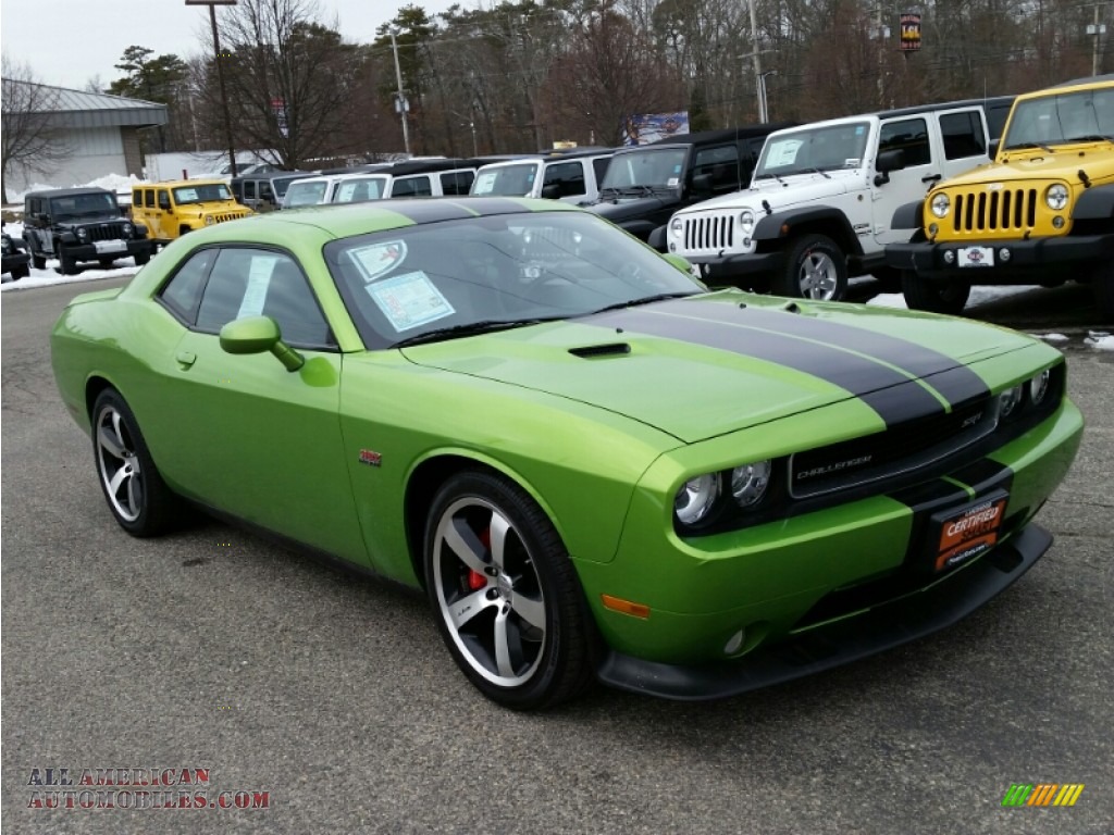 2011 Challenger SRT8 392 - Green with Envy / Dark Slate Gray photo #3