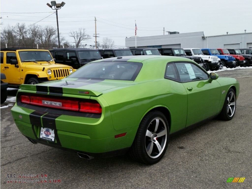 2011 Challenger SRT8 392 - Green with Envy / Dark Slate Gray photo #7