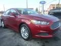Ford Fusion SE Ruby Red Metallic photo #9