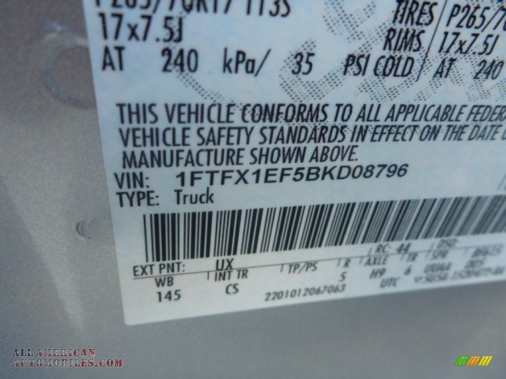2011 F150 STX SuperCab 4x4 - Ingot Silver Metallic / Steel Gray photo #14