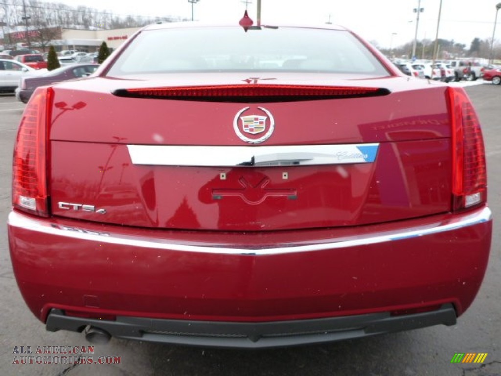 2011 CTS 4 3.0 AWD Sedan - Crystal Red Tintcoat / Light Titanium/Ebony photo #4