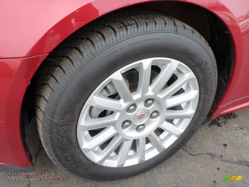 2011 CTS 4 3.0 AWD Sedan - Crystal Red Tintcoat / Light Titanium/Ebony photo #9
