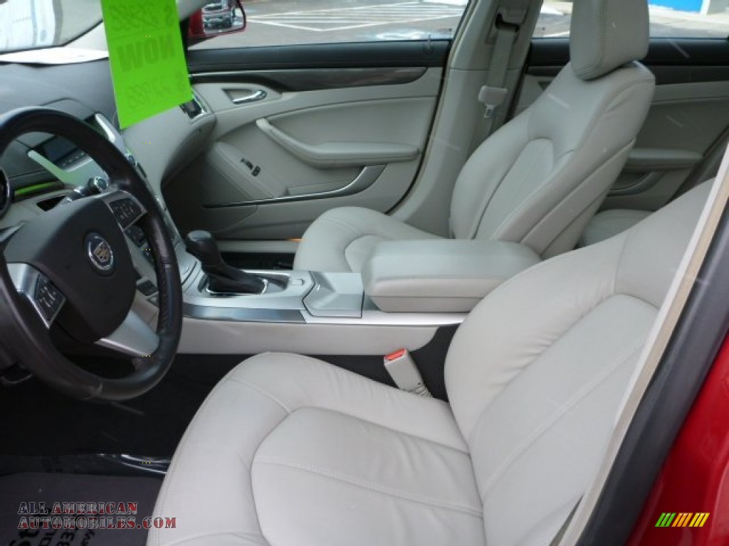 2011 CTS 4 3.0 AWD Sedan - Crystal Red Tintcoat / Light Titanium/Ebony photo #10