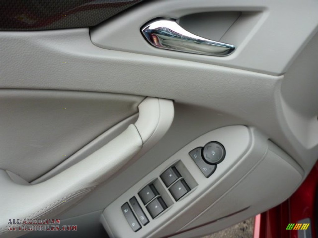 2011 CTS 4 3.0 AWD Sedan - Crystal Red Tintcoat / Light Titanium/Ebony photo #13