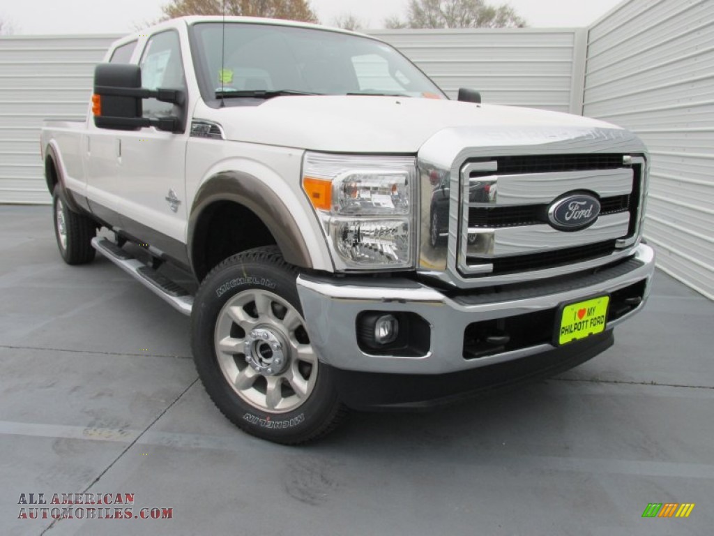 2015 Ford F350 Super Duty Lariat Crew Cab 4x4 In White Platinum Photo ...