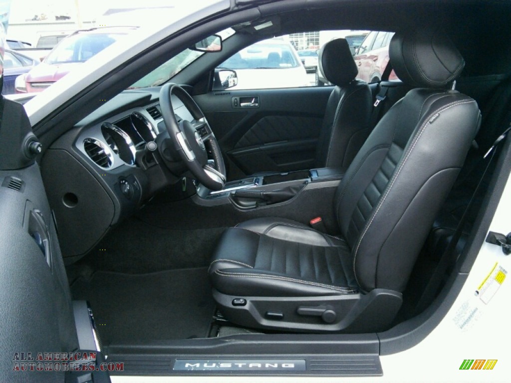 2014 Mustang V6 Premium Convertible - Oxford White / Charcoal Black photo #9