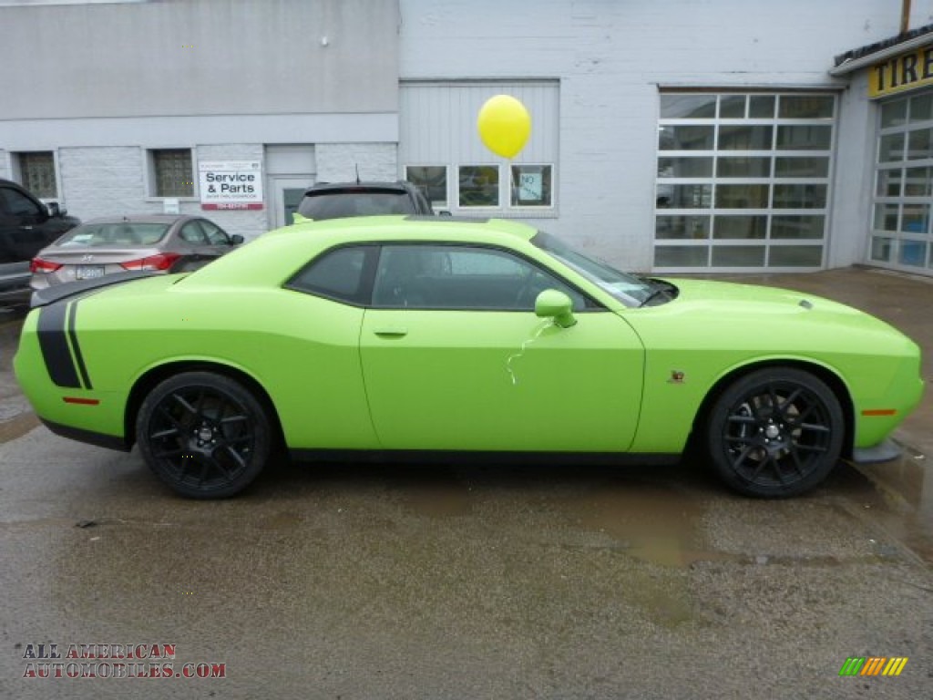 2015 Challenger R/T Scat Pack - Sublime Green Pearl / Black photo #6