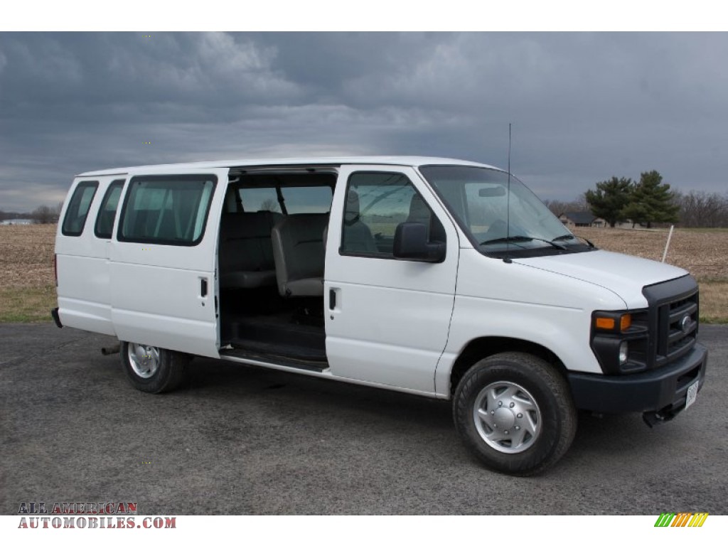 2012 E Series Van E350 XL Extended Passenger - Oxford White / Medium Flint photo #10
