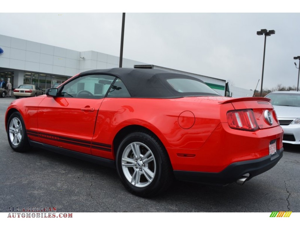 2011 Mustang V6 Convertible - Race Red / Charcoal Black photo #5